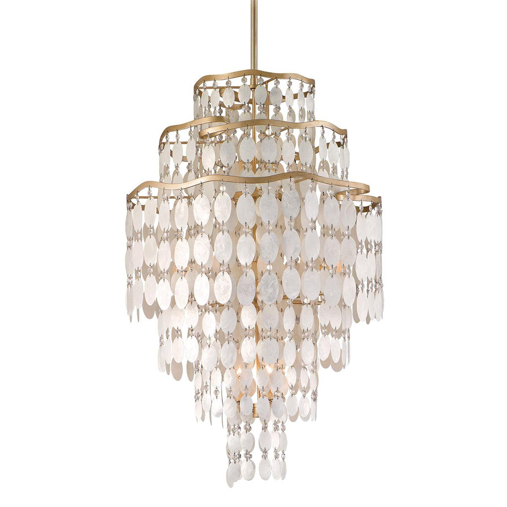 Corbett Lighting Dolce CHAMPAGNE LEAF 25W x 25L x 39H Chandelier