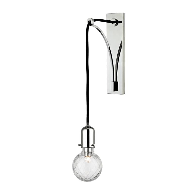 Hudson Valley Lighting Marlow Polished Nickel 3.5W x 17H Wall Sconce