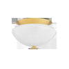 Hudson Valley Lighting Pawtucket Aged Brass/Soft White 15W X 15L X 8.75H Flush Mount