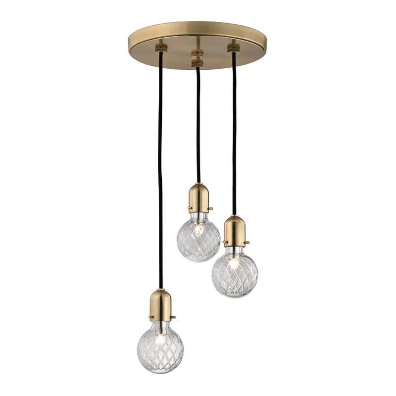 Hudson Valley Lighting Marlow Aged Brass 10W x 10L x 6.5H Pendant