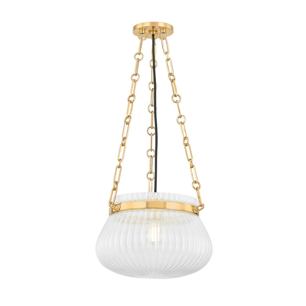 Hudson Valley Lighting GRANBY Aged Brass 13W x 13L x 9.5H Pendant