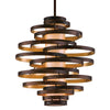 Corbett Lighting Vertigo Bronze And Gold Leaf 23W X 23L X 23.75H Chandelier