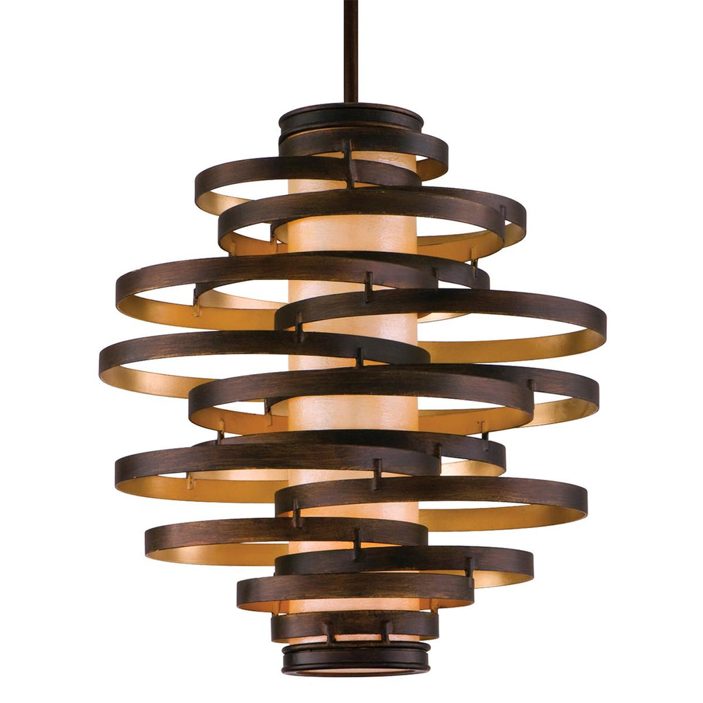 Corbett Lighting Vertigo BRONZE AND GOLD LEAF 23W x 23L x 23.75H Chandelier