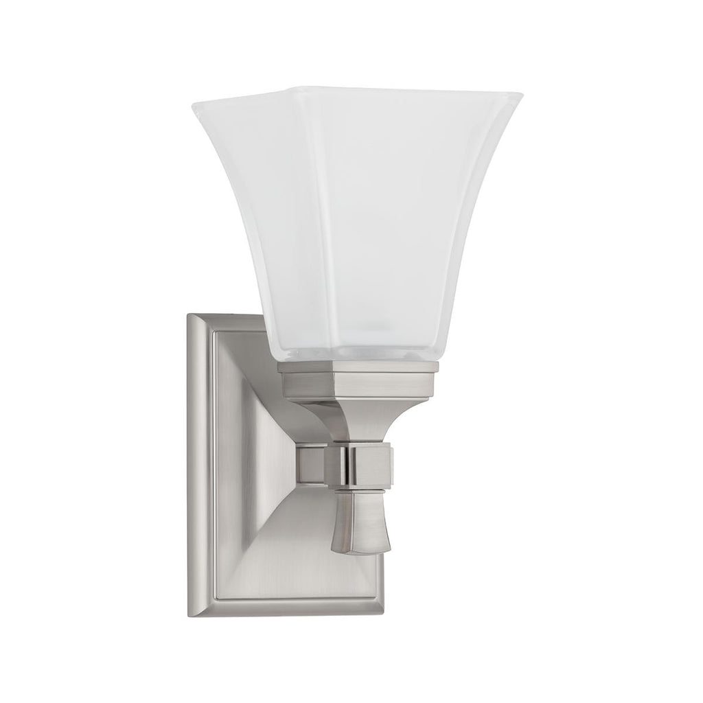 Hudson Valley Lighting Kirkland Satin Nickel 5.5W x 5.5L x 10.75H Wall Sconce