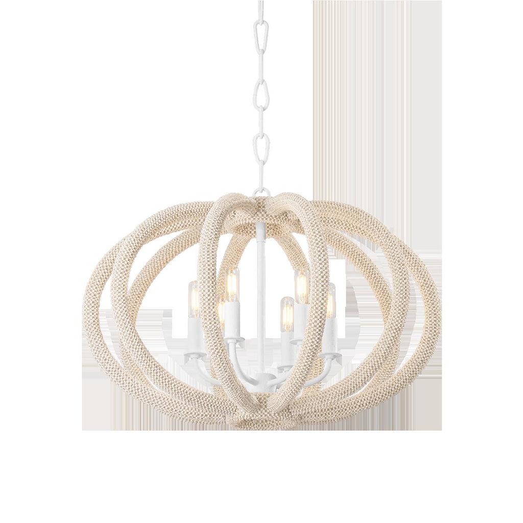 Hudson Valley Lighting LEWISTON WHITE PLASTER 24.5W x 24.5L x 16.5H Chandelier