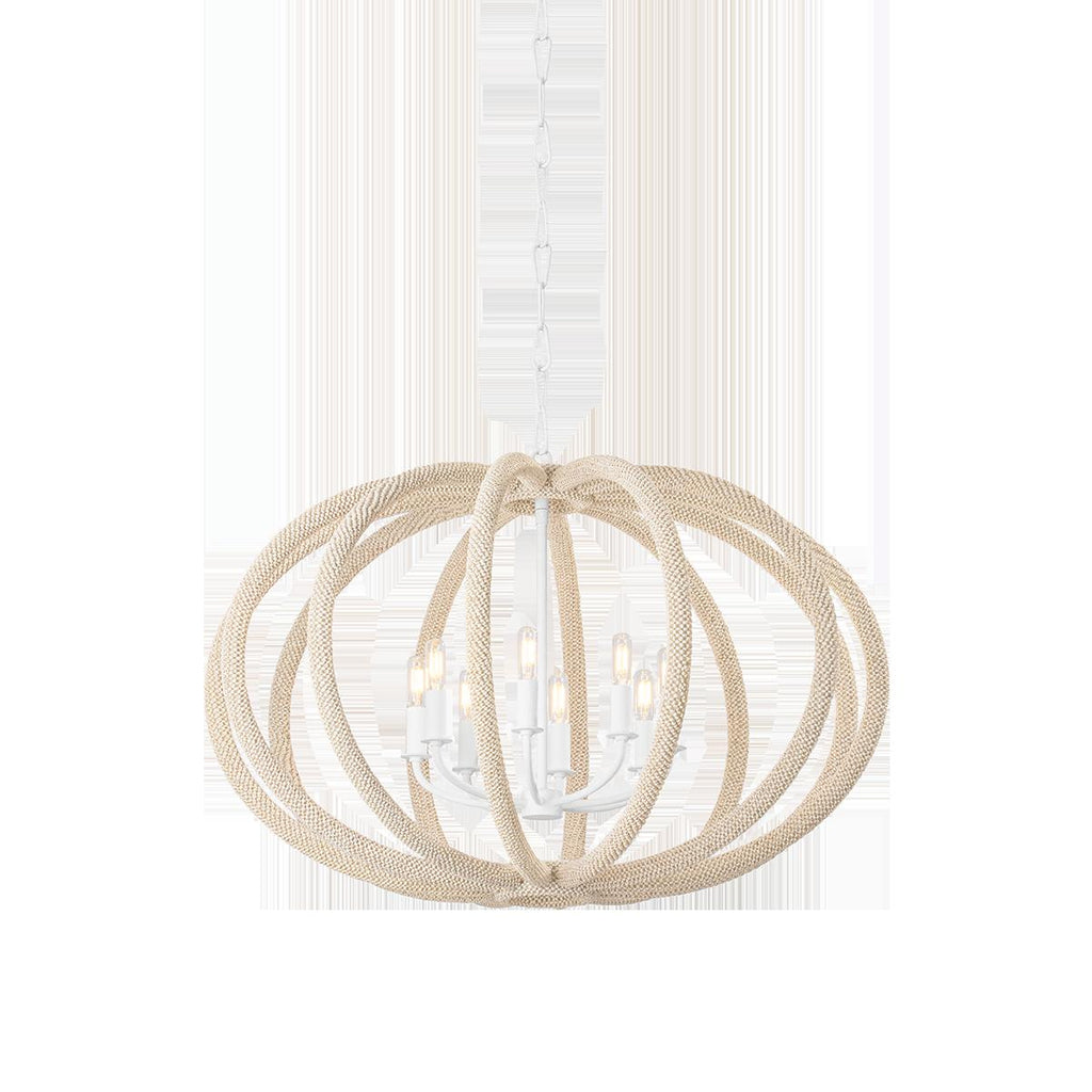 Hudson Valley Lighting LEWISTON WHITE PLASTER 34W x 34L x 22.75H Chandelier