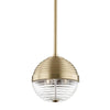 Hudson Valley Lighting Easton Aged Brass 10.25W X 10.25L X 10.5H Pendant