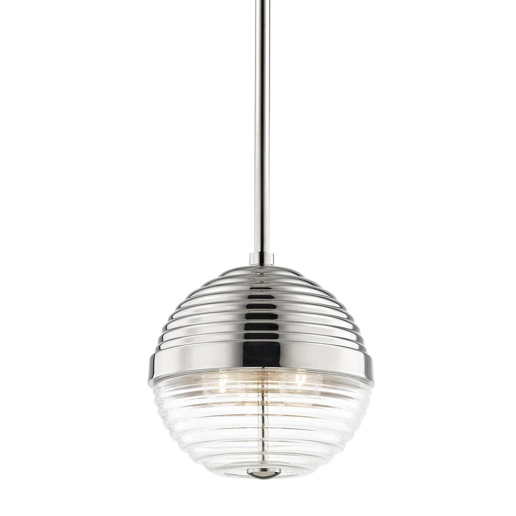 Hudson Valley Lighting Easton Polished Nickel 10.25W x 10.25L x 10.5H Pendant