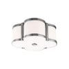 Hudson Valley Lighting Chandler Polished Nickel 12.5W X 12.5L X 5.5H Flush Mount