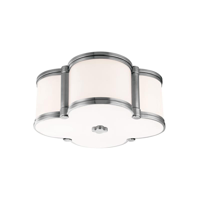 Hudson Valley Lighting Chandler Polished Nickel 12.5W x 12.5L x 5.5H Flush Mount