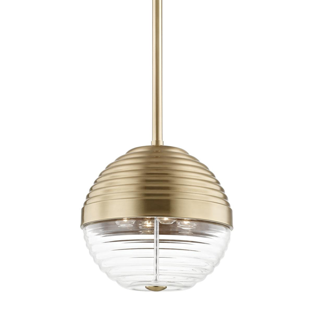 Hudson Valley Lighting Easton Aged Brass 14W x 14L x 14.25H Pendant