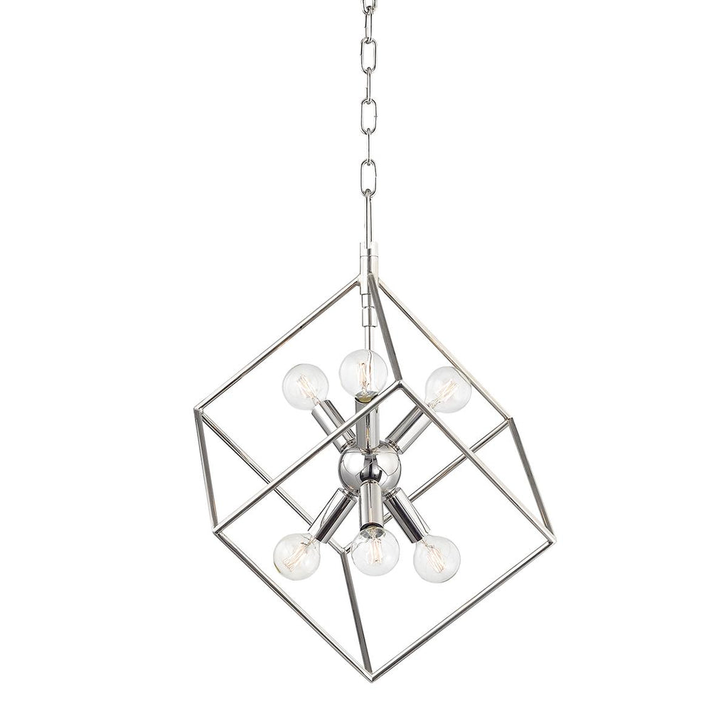 Hudson Valley Lighting Roundout Polished Nickel 16.75W x 16.75L x 20.75H Pendant