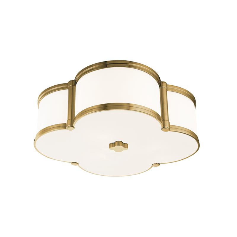 Hudson Valley Lighting Chandler Aged Brass 16.75W x 16.75L x 5.5H Flush Mount