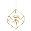 Hudson Valley Lighting Roundout Aged Brass 23W X 23L X 27.5H Pendant