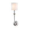 Hudson Valley Lighting Lourdes Polished Nickel 5.5W X 5.5L X 18.5H Wall Sconce