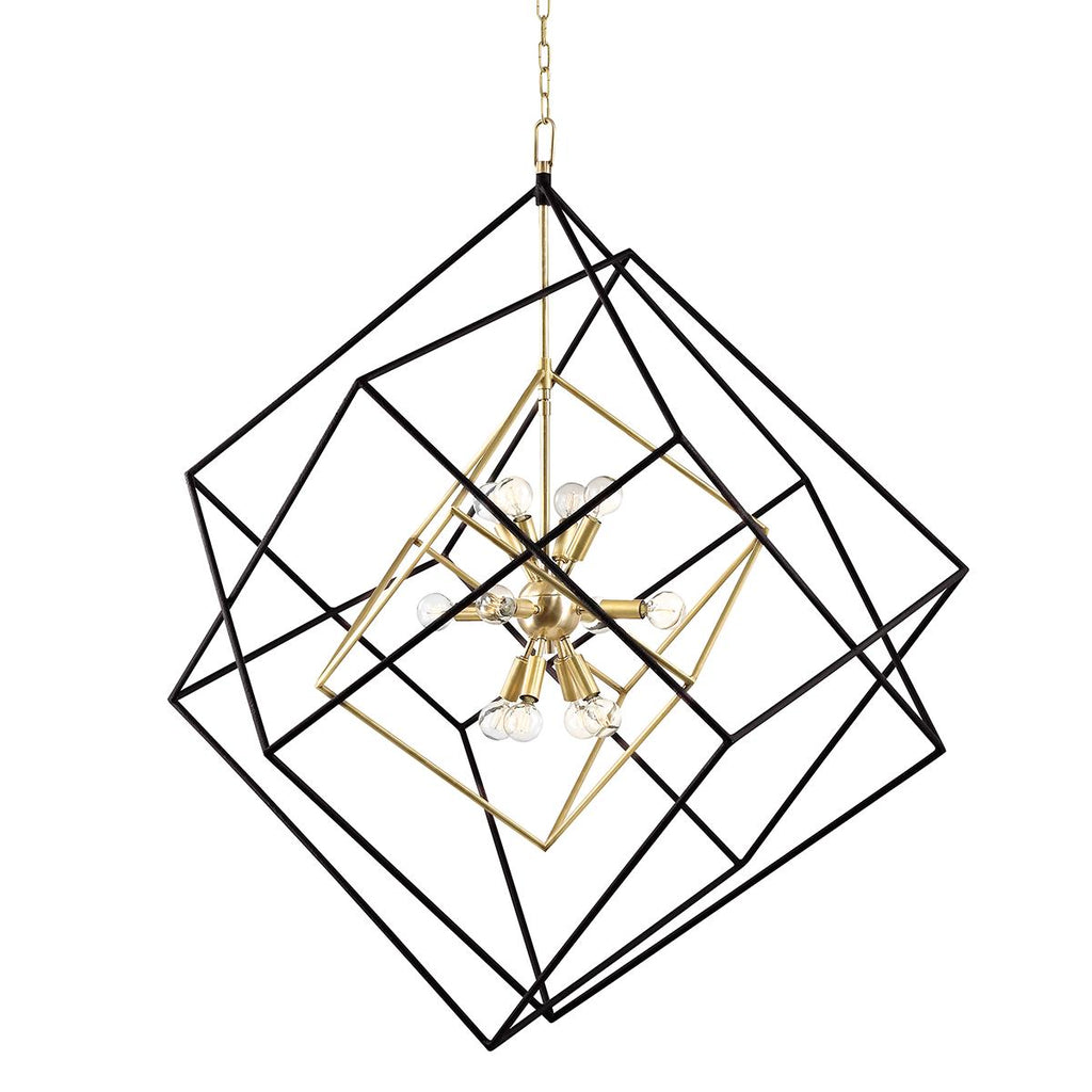 Hudson Valley Lighting Roundout Aged Brass 34W x 34L x 44.75H Chandelier