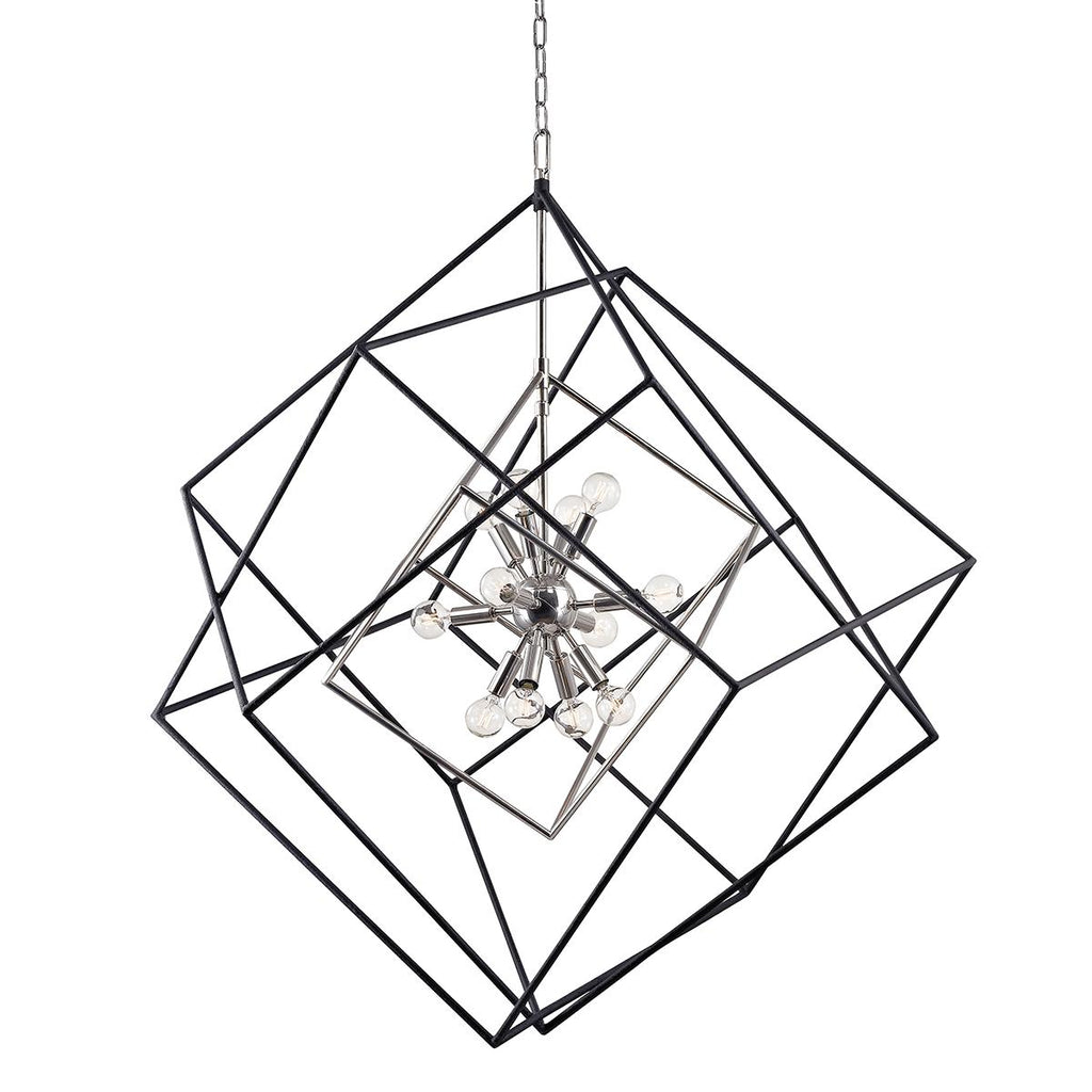 Hudson Valley Lighting Roundout Polished Nickel 34W x 34L x 44.75H Chandelier