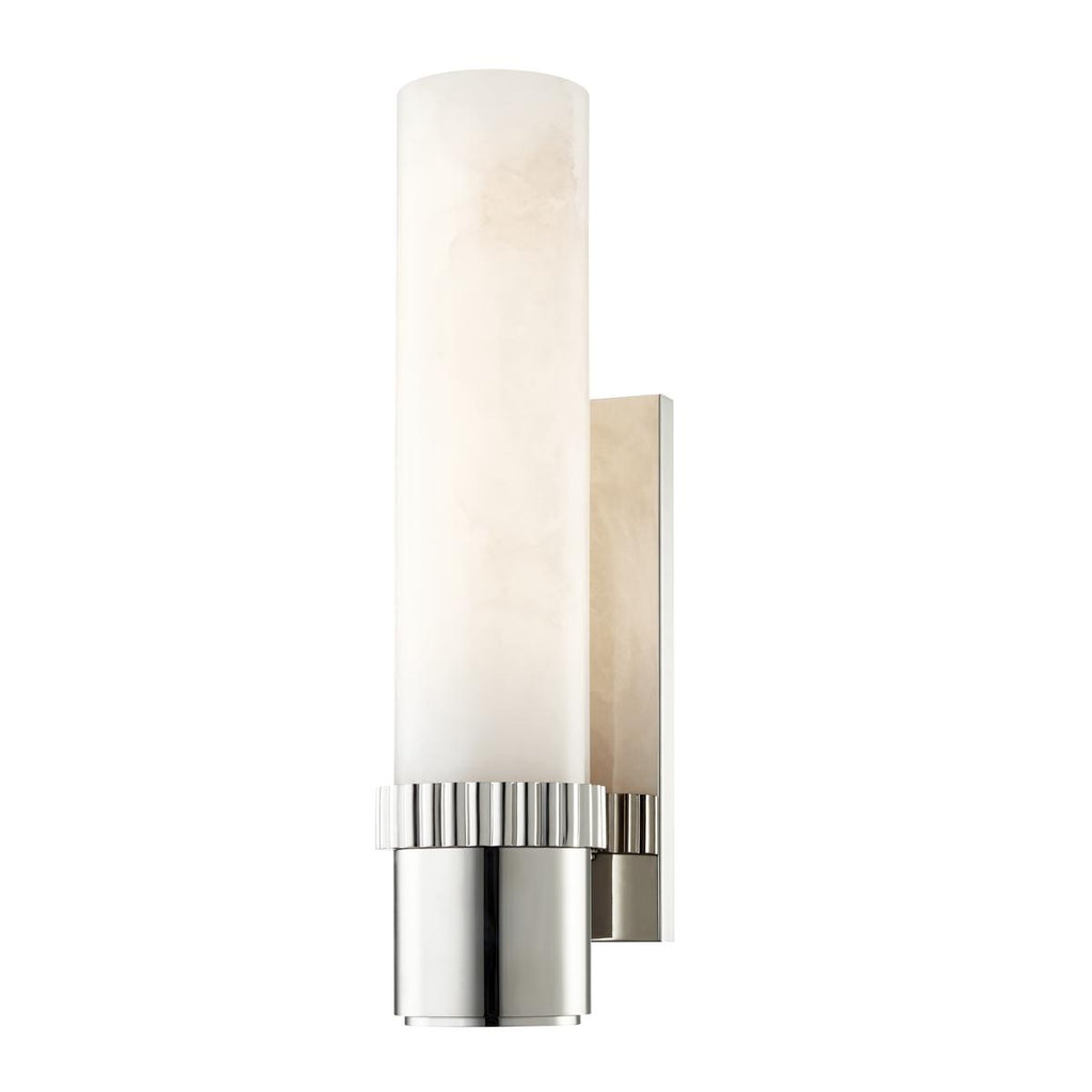 Hudson Valley Lighting Argon Polished Nickel 4.25W x 4.25L x 15.25H Wall Sconce