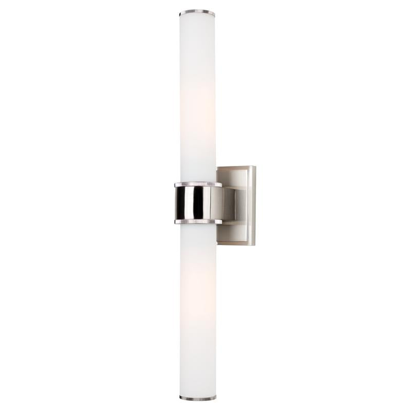 Hudson Valley Lighting Mill Valley Satin Nickel 4.5W x 4.5L x 20H Wall Sconce