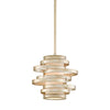 Corbett Lighting Vertigo Warm Silver Leaf 9.25W X 9.25L X 9.25H Pendant