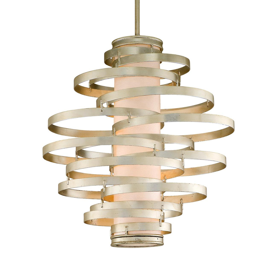 Corbett Lighting Vertigo MODERN SILVER LEAF 30W x 30L x 32.75H Chandelier