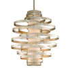 Corbett Lighting Vertigo Modern Silver Leaf 23W X 23L X 23.75H Chandelier