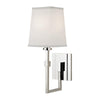 Hudson Valley Lighting Fletcher Polished Nickel 5.25W X 5.25L X 15.25H Wall Sconce