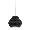 Hudson Valley Lighting Calverton Aged Brass/Black 10W X 10L X 12H Pendant