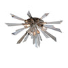 Corbett Lighting Inertia Silver Leaf 24W X 24L X 10H Flush Mount