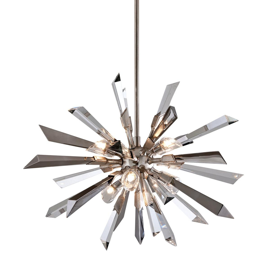 Corbett Lighting Inertia SILVER LEAF 24W x 24L x 18H Chandelier