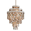 Corbett Lighting Dolcetti Champagne Leaf 18W X 18L X 24.5H Chandelier