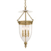 Hudson Valley Lighting Hanover Aged Brass 12W X 12L X 25.75H Pendant