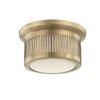 Hudson Valley Lighting Bangor Aged Brass 6W X 6L X 3.5H Flush Mount