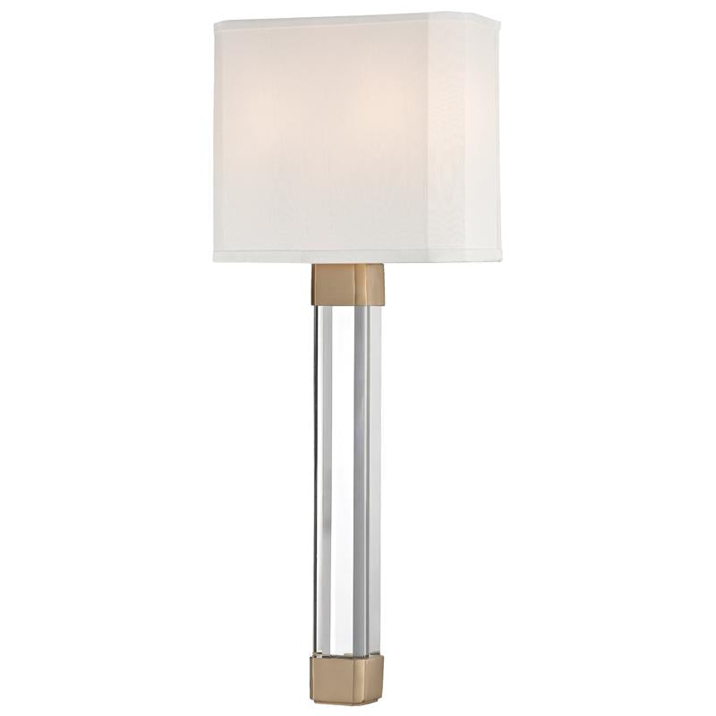 Hudson Valley Lighting Larissa Aged Brass 9W x 9L x 21.5H Wall Sconce