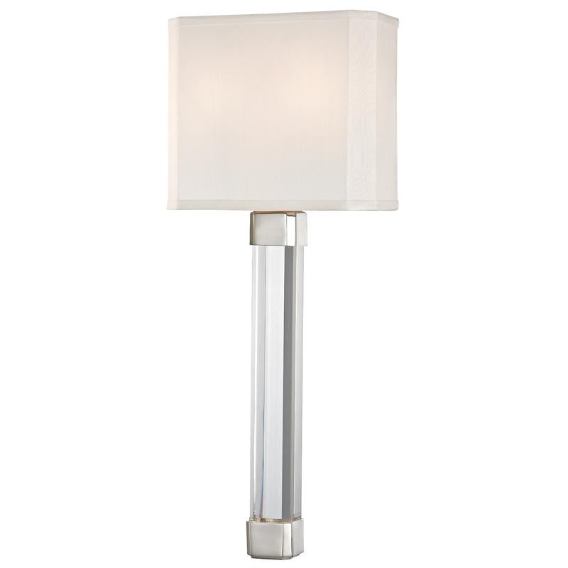 Hudson Valley Lighting Larissa Polished Nickel 9W x 9L x 21.5H Wall Sconce