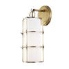 Hudson Valley Lighting Sovereign Aged Brass 7W X 7L X 16.25H Wall Sconce