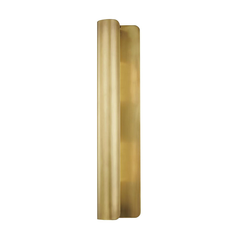 Hudson Valley Lighting Accord Aged Brass 5.5W x 5.5L x 25H Wall Sconce