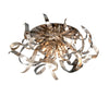 Corbett Lighting Graffiti Silver Leaf 24W X 24L X 12.25H Semi-Flush Mount