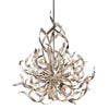 Corbett Lighting Graffiti Silver Leaf Polished Stainless 26W X 26L X 35H Chandelier