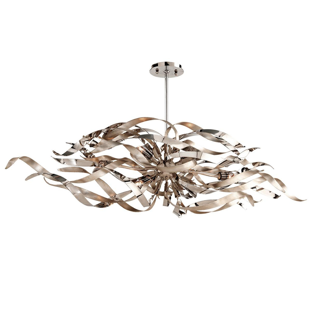 Corbett Lighting Graffiti SILVER LEAF 15W x 47L x 14H Pendant