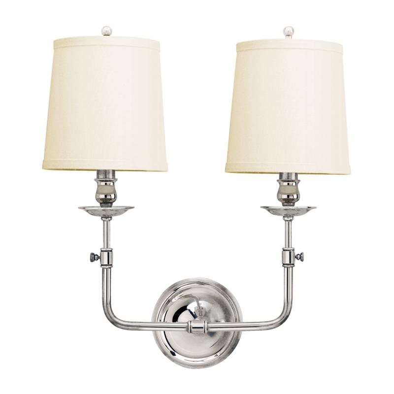 Hudson Valley Lighting Logan Polished Nickel 16W x 16L x 18H Wall Sconce