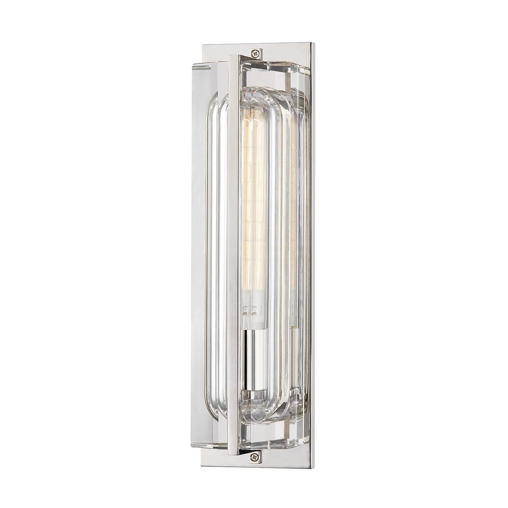 Hudson Valley Lighting Hawkins Polished Nickel 4.5W x 4.5L x 16.75H Wall Sconce