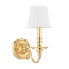 Hudson Valley Lighting Charleston Aged Brass 5.5W X 5.5L X 12.5H Wall Sconce