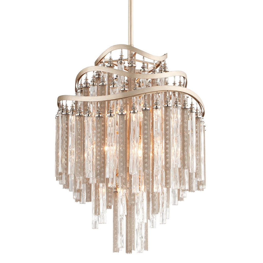 Corbett Lighting Chimera TRANQUILITY SILVER LEAF 18.5W x 18.5L x 26.75H Chandelier