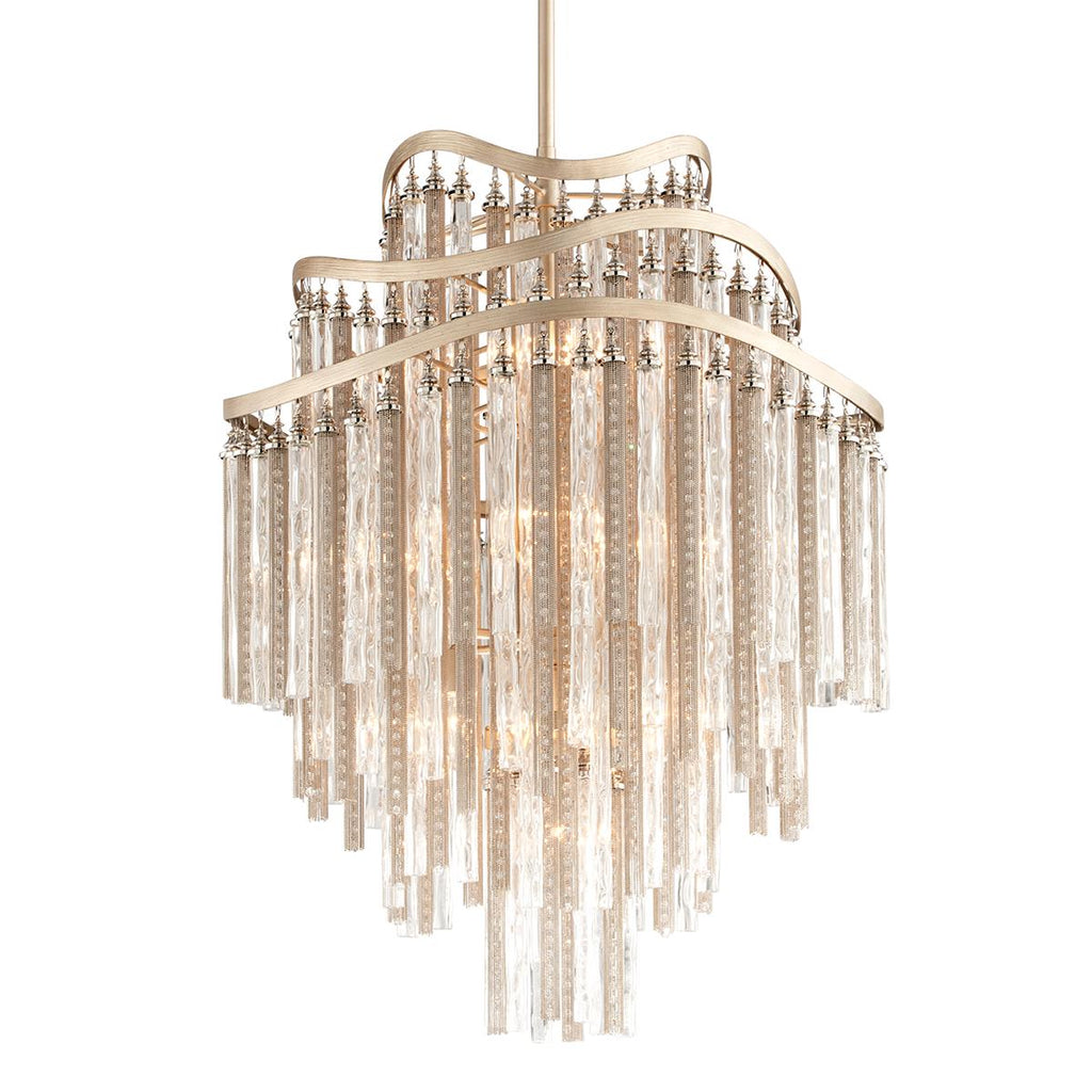 Corbett Lighting Chimera TRANQUILITY SILVER LEAF 25.5W x 25.5L x 36.5H Chandelier