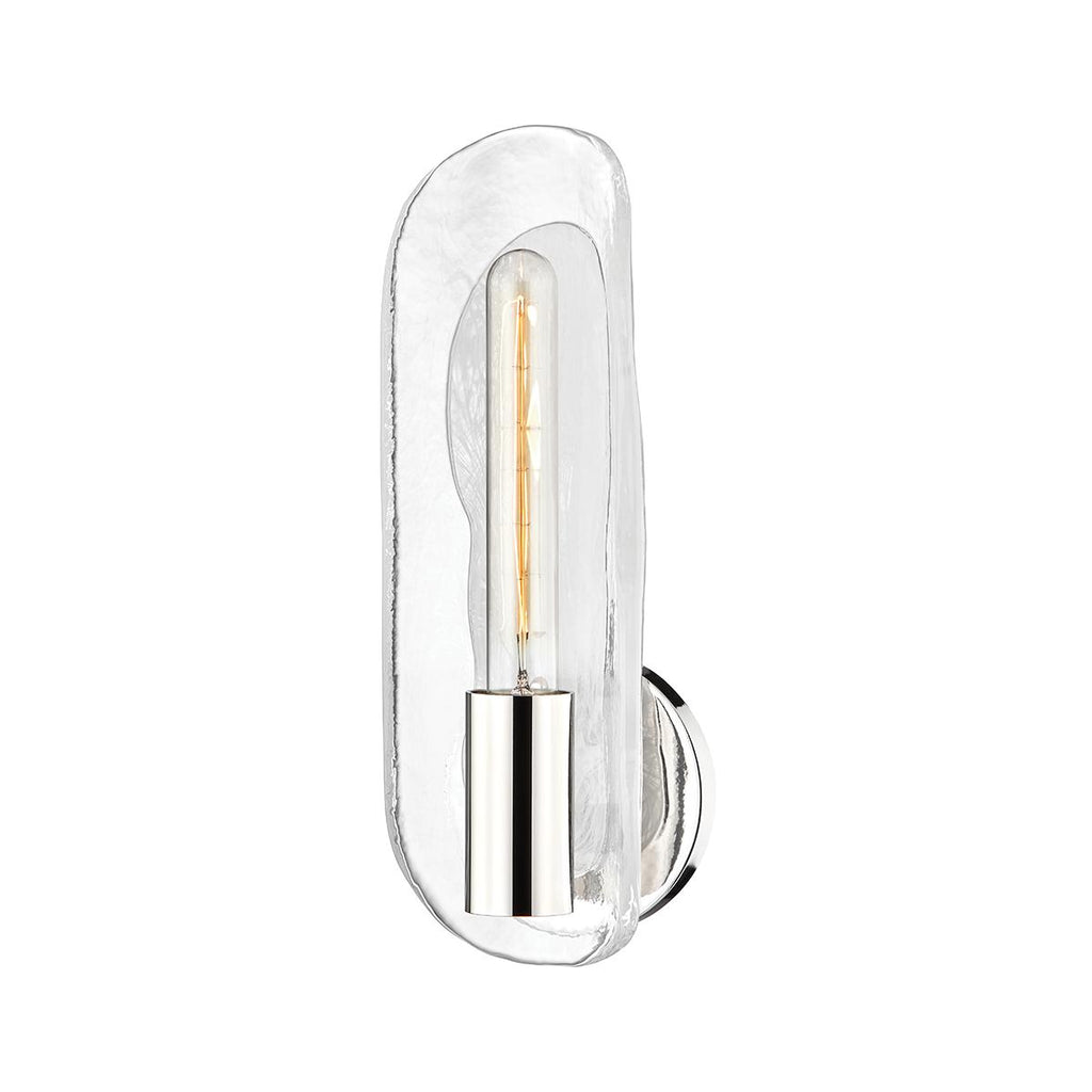 Hudson Valley Lighting Hopewell Polished Nickel 5W x 5L x 13.75H Wall Sconce