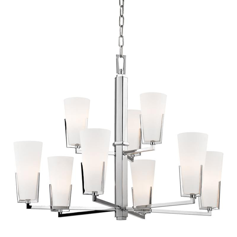 Hudson Valley Lighting Upton Polished Chrome 31.75W x 31.75L x 25H Chandelier