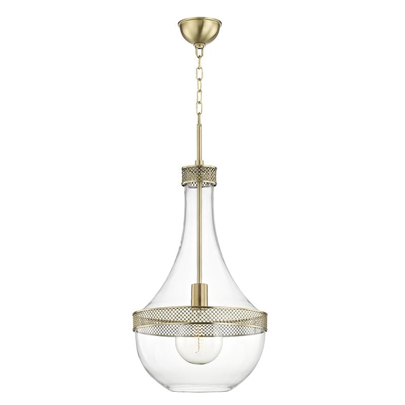 Hudson Valley Lighting Hagen Aged Brass 14W x 14L x 29.25H Pendant