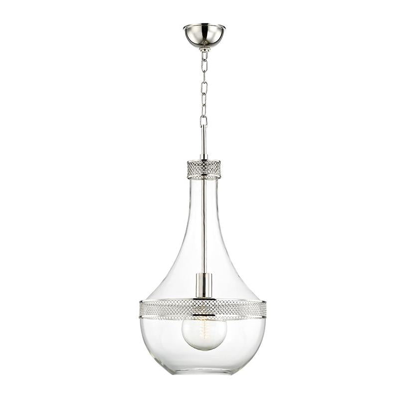 Hudson Valley Lighting Hagen Polished Nickel 14W x 14L x 29.25H Pendant