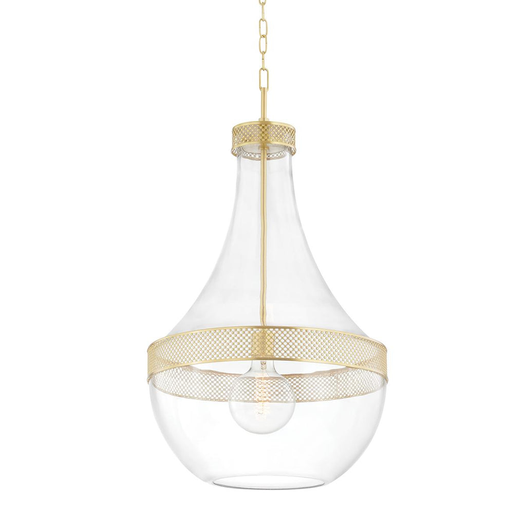 Hudson Valley Lighting Hagen Aged Brass 17.5W x 17.5L x 32H Pendant